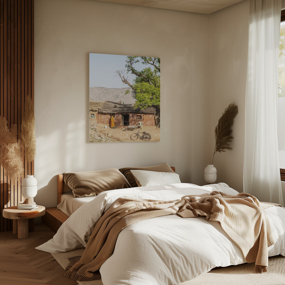 Rustiek Indiaas dorpsgezicht | Canvas