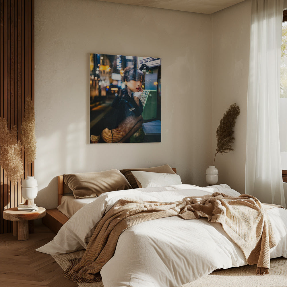 Konijnenmeisje | Canvas