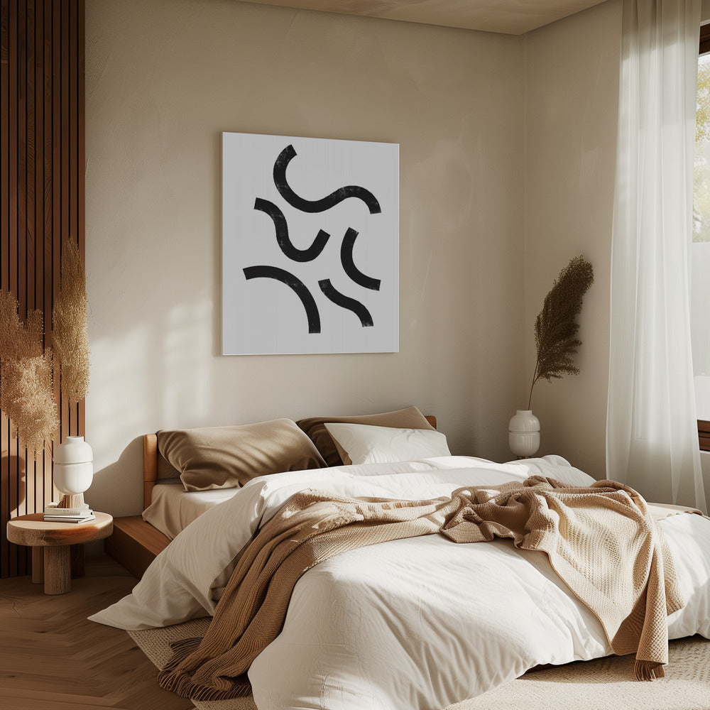 Gebogen ritmes | Canvas