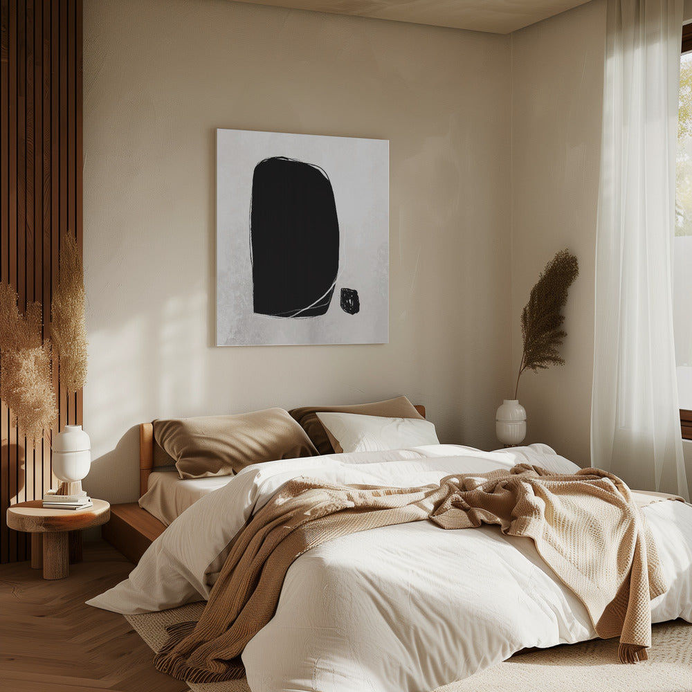 Bold Black Shapes | Canvas