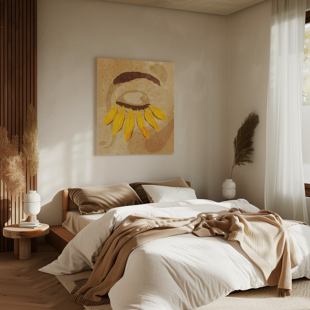 Flower power wimpers | Canvas