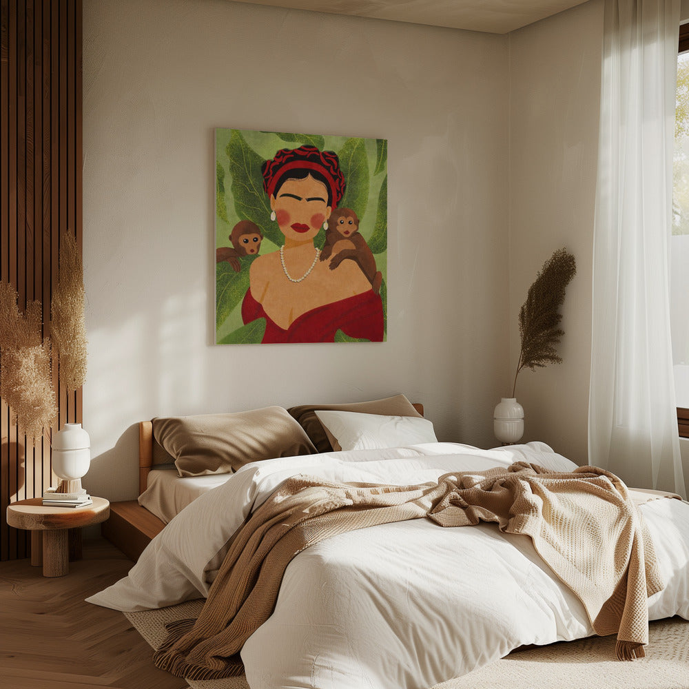 Frida en apen | Canvas