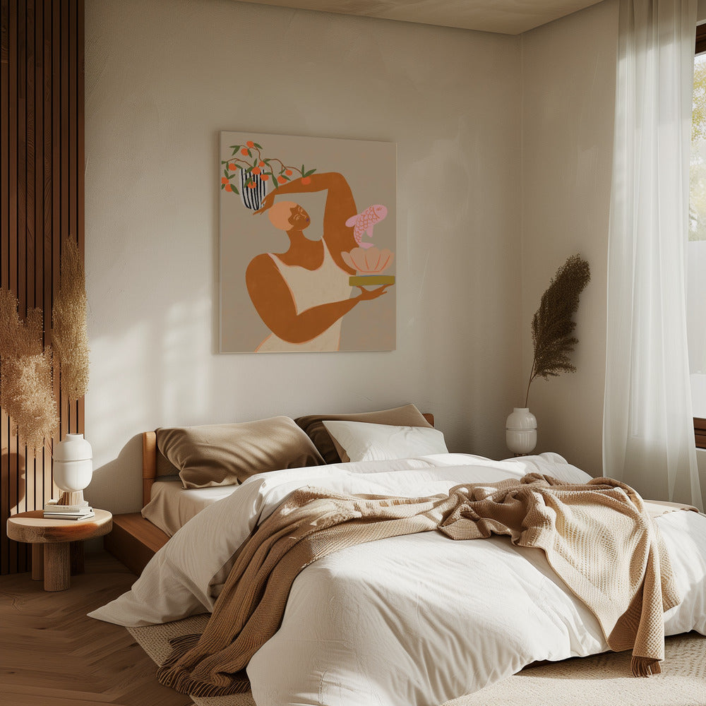 Vis en sinaasappels | Canvas