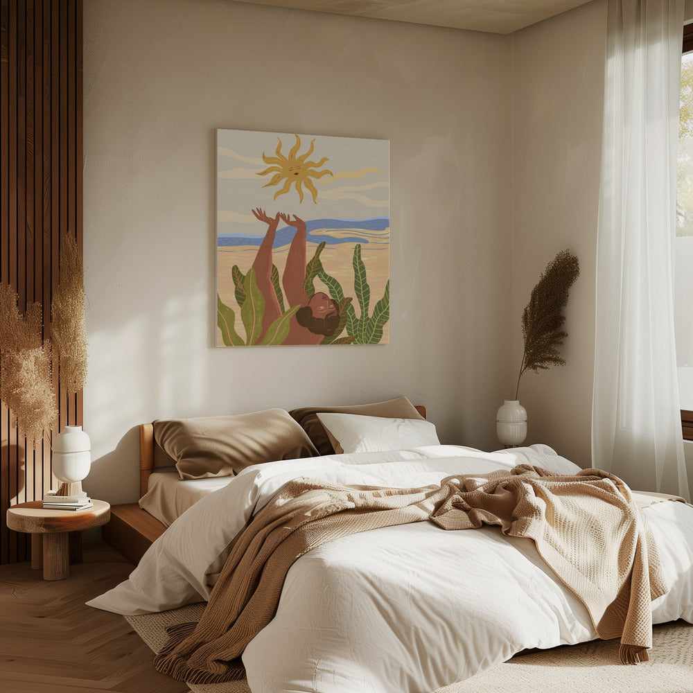 Zonneaanbidding | Canvas