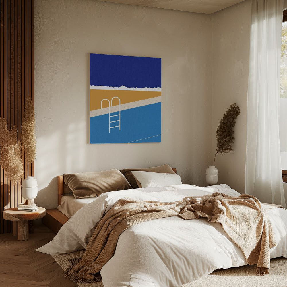 Woestijnzwembad | Canvas
