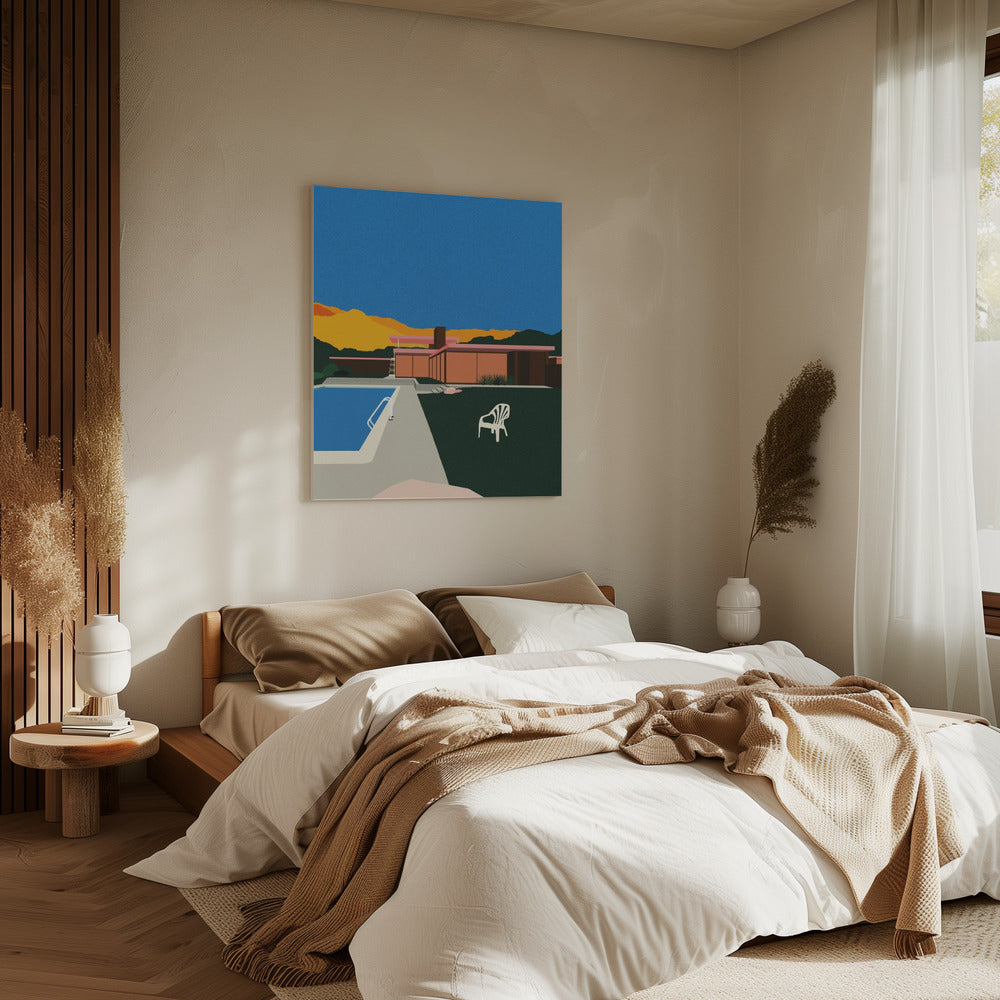 Kaufmann Desert House aan het zwembad | Canvas