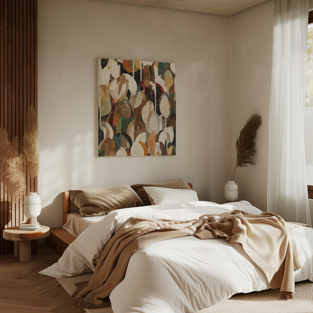Mozaïek Bos Levendigheid | Canvas