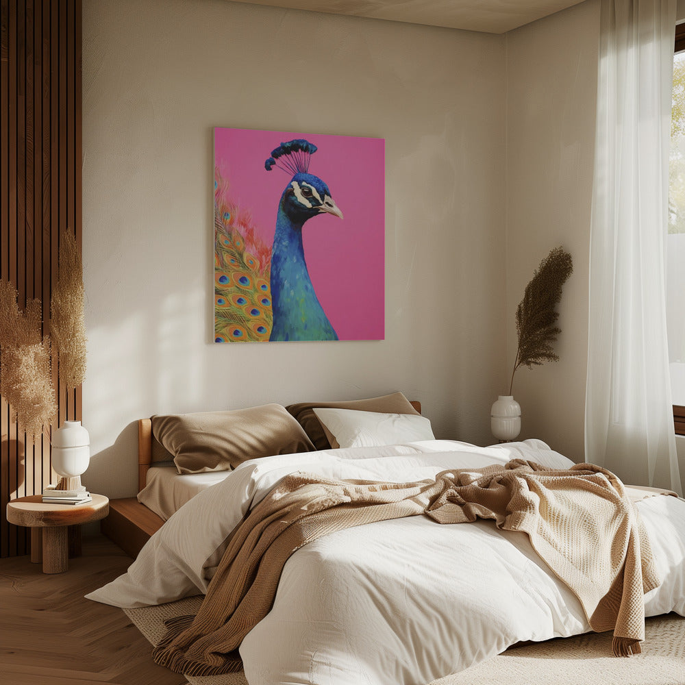 Peacock's Vibrance | Canvas