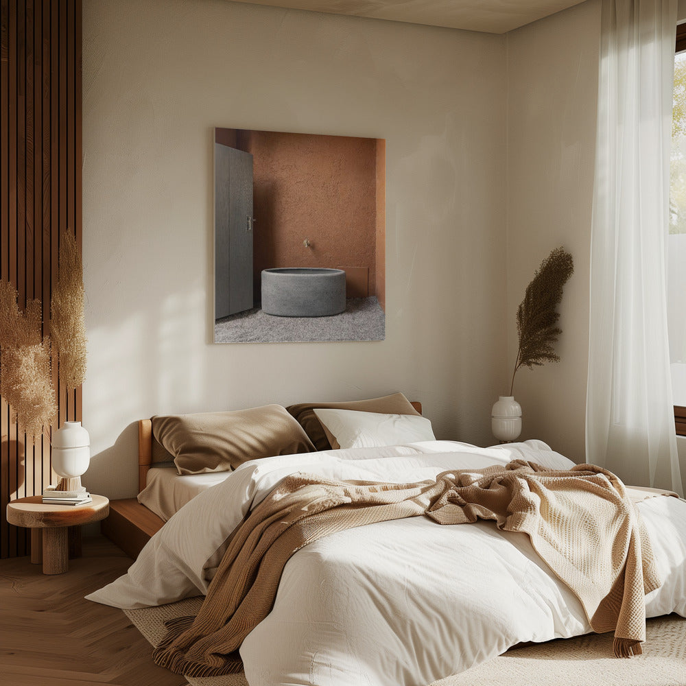 Betonnen bad | Canvas