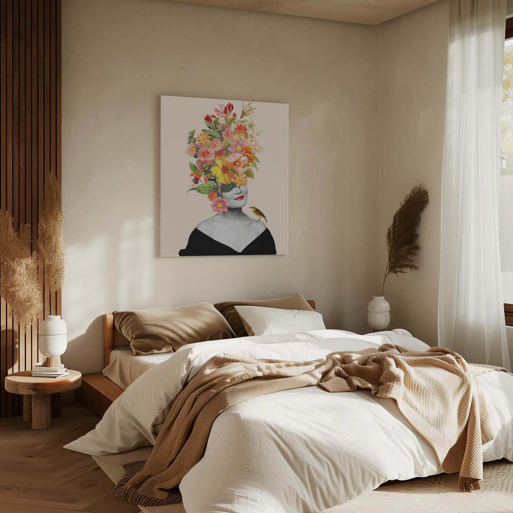 Bloeiende vrouw | Canvas