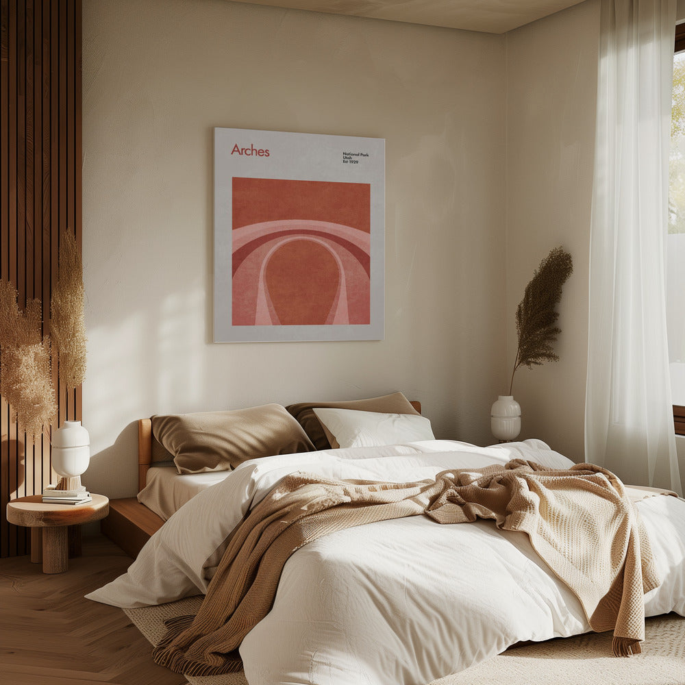Crimson Curves | Canvas