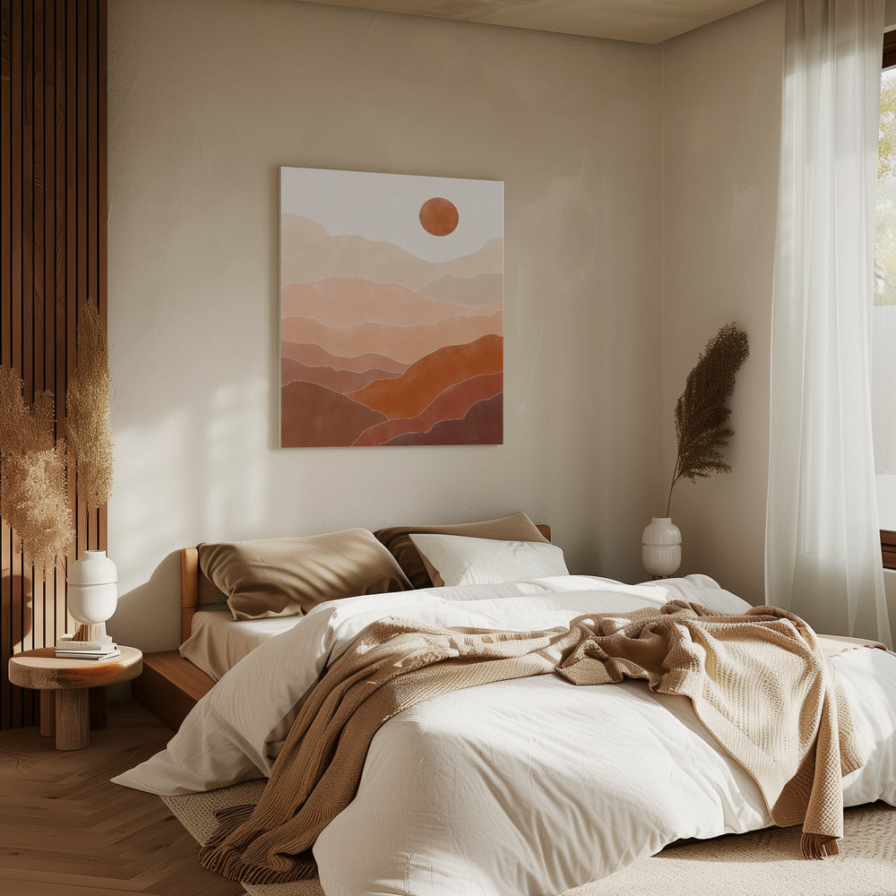 Woestijnzonsopgang | Canvas