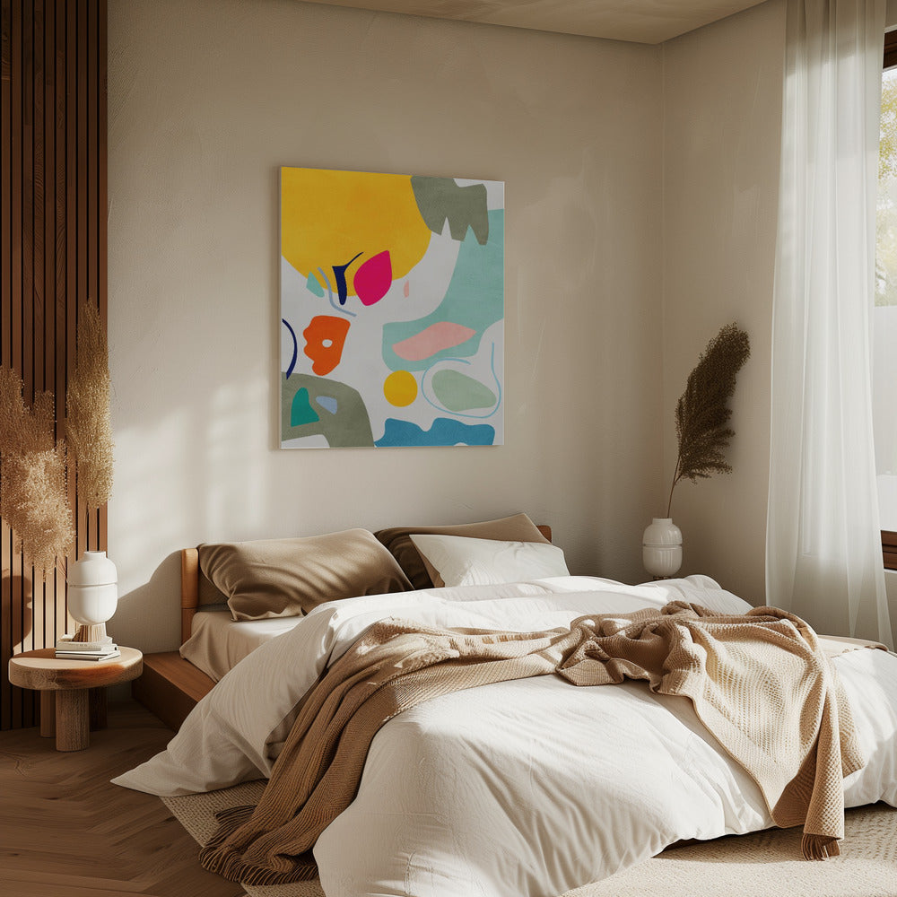 Landschap geïnspireerde uitsnede | Canvas