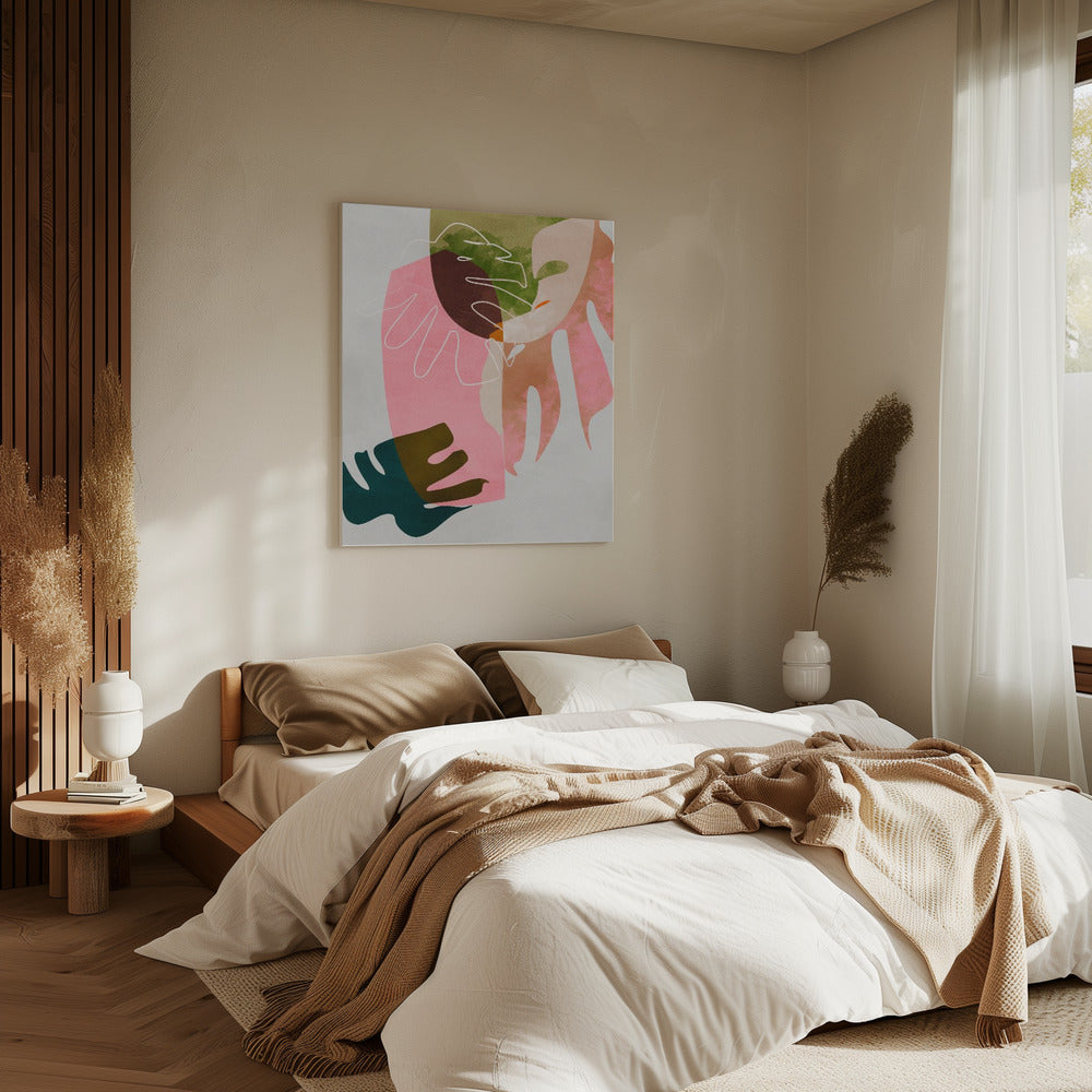 Bladeren uitgesneden | Canvas