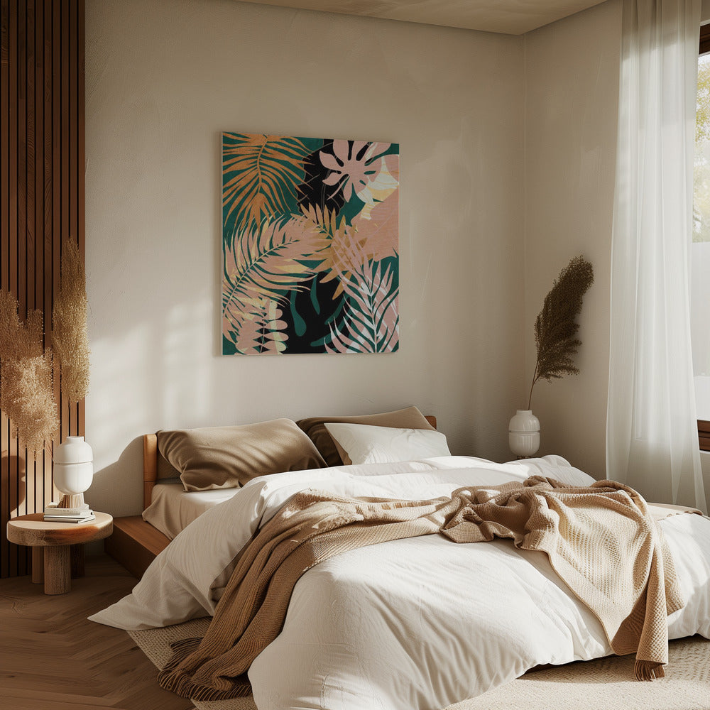 Bladeren Zomers | Canvas