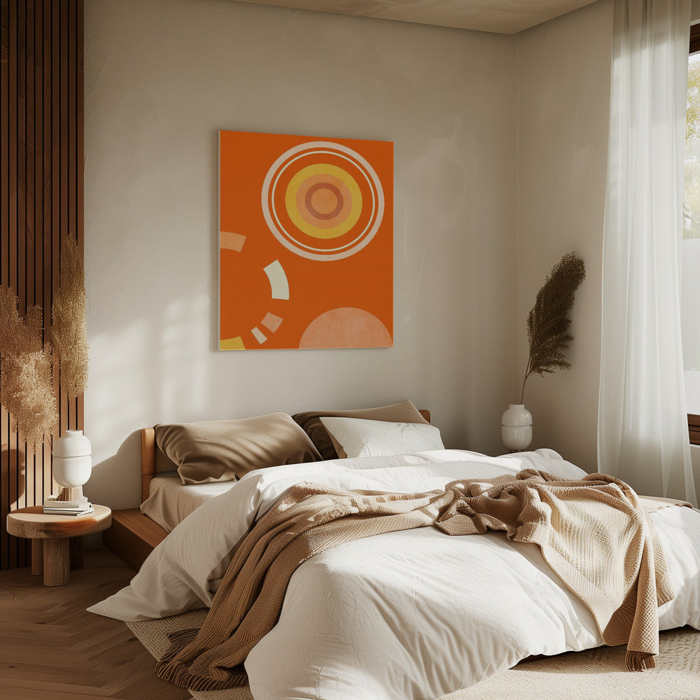 Lente Mid Rhapsody Oranje 4 | Canvas
