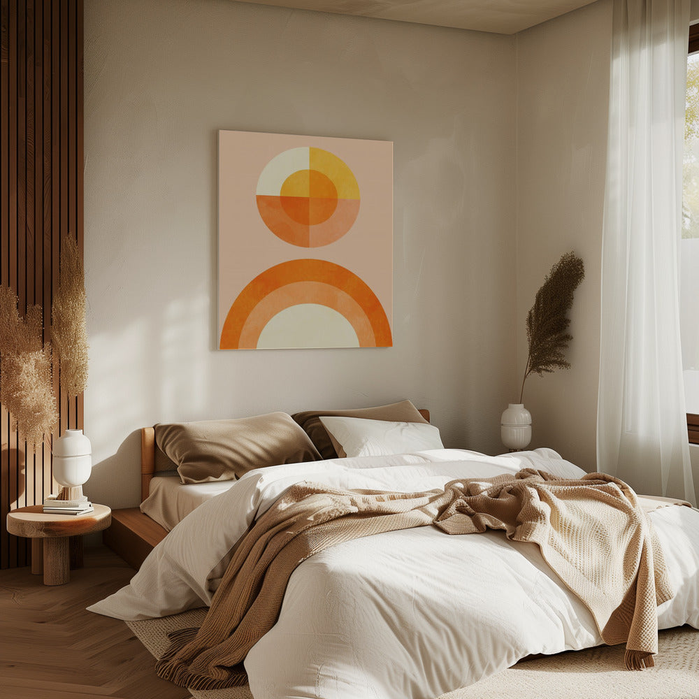 Lente Mid Rhapsody Oranje 2 | Canvas