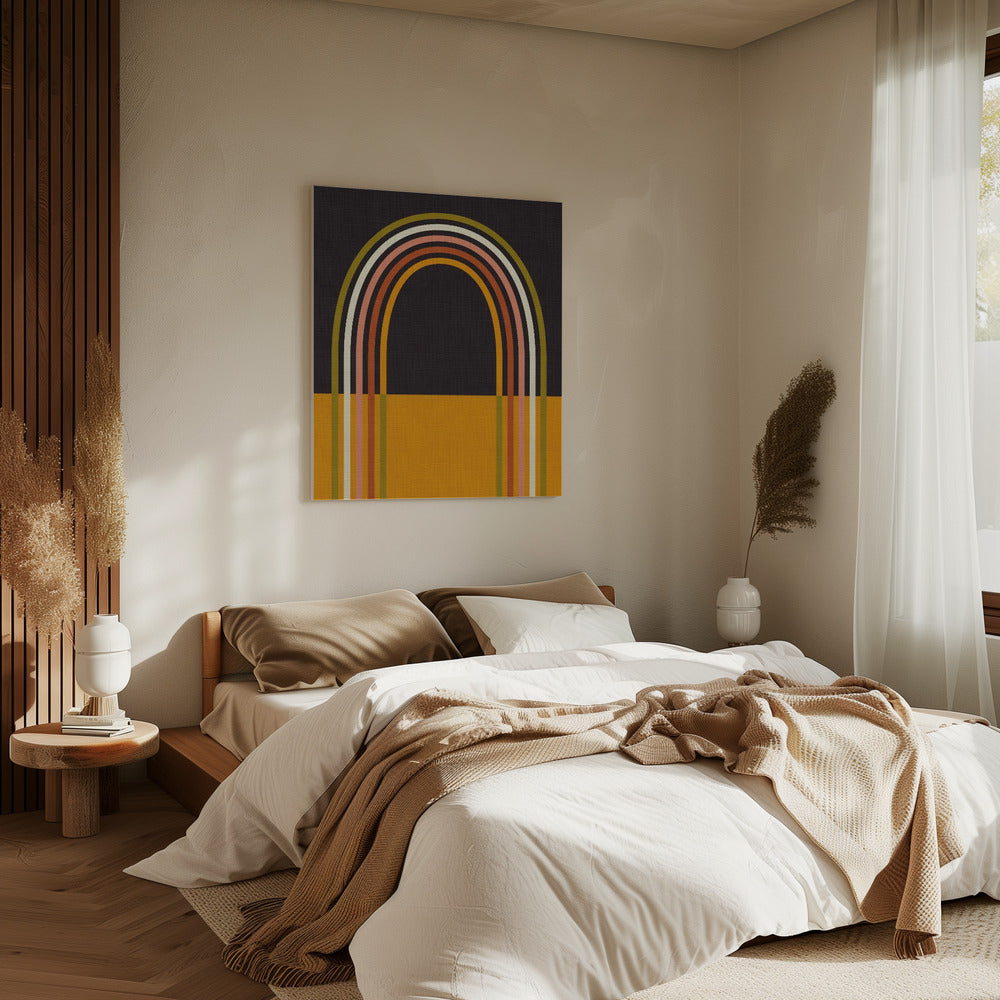 Geo Shapes Herfst 21 Regenboogboog | Canvas