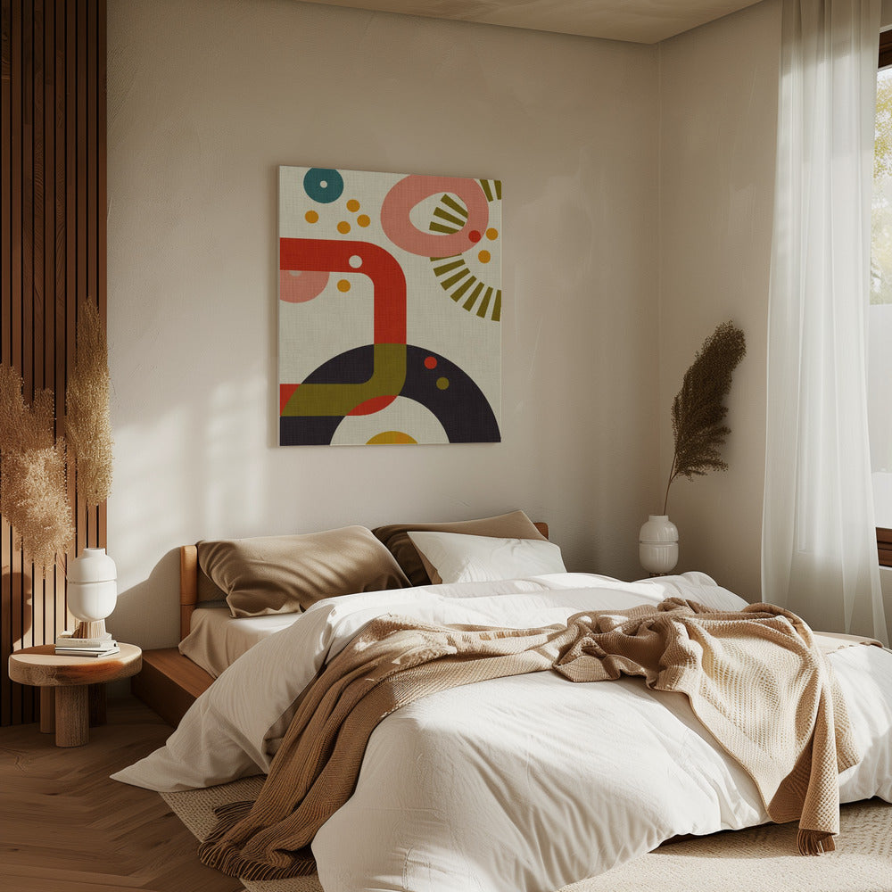 Mid Century Cirque 3 | Canvas