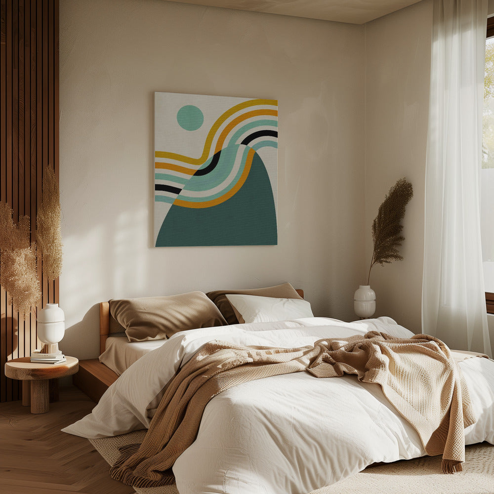 Regenboog Plus Vormen2 | Canvas