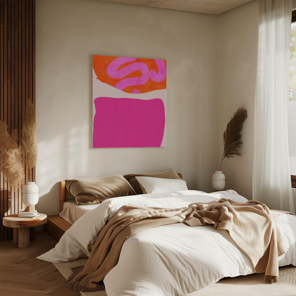 Geschilderde lijnen 2 Kopie | Canvas