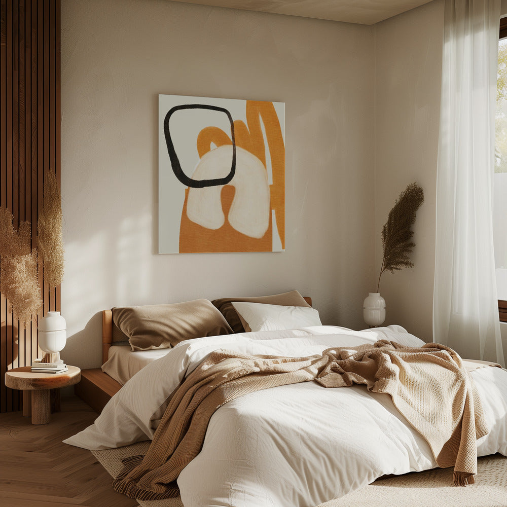 Geschilderde lijnen Desatur2 Kopie | Canvas