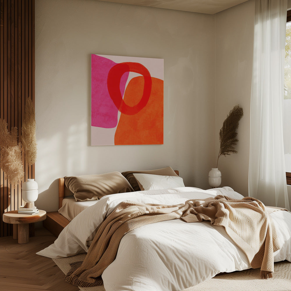 Geschilderde lijnen 5 Kopie | Canvas