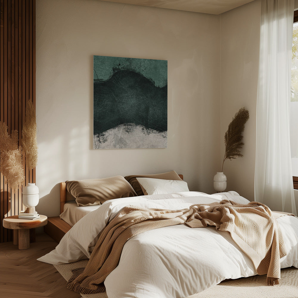 Middernacht Smaragd No2 | Canvas