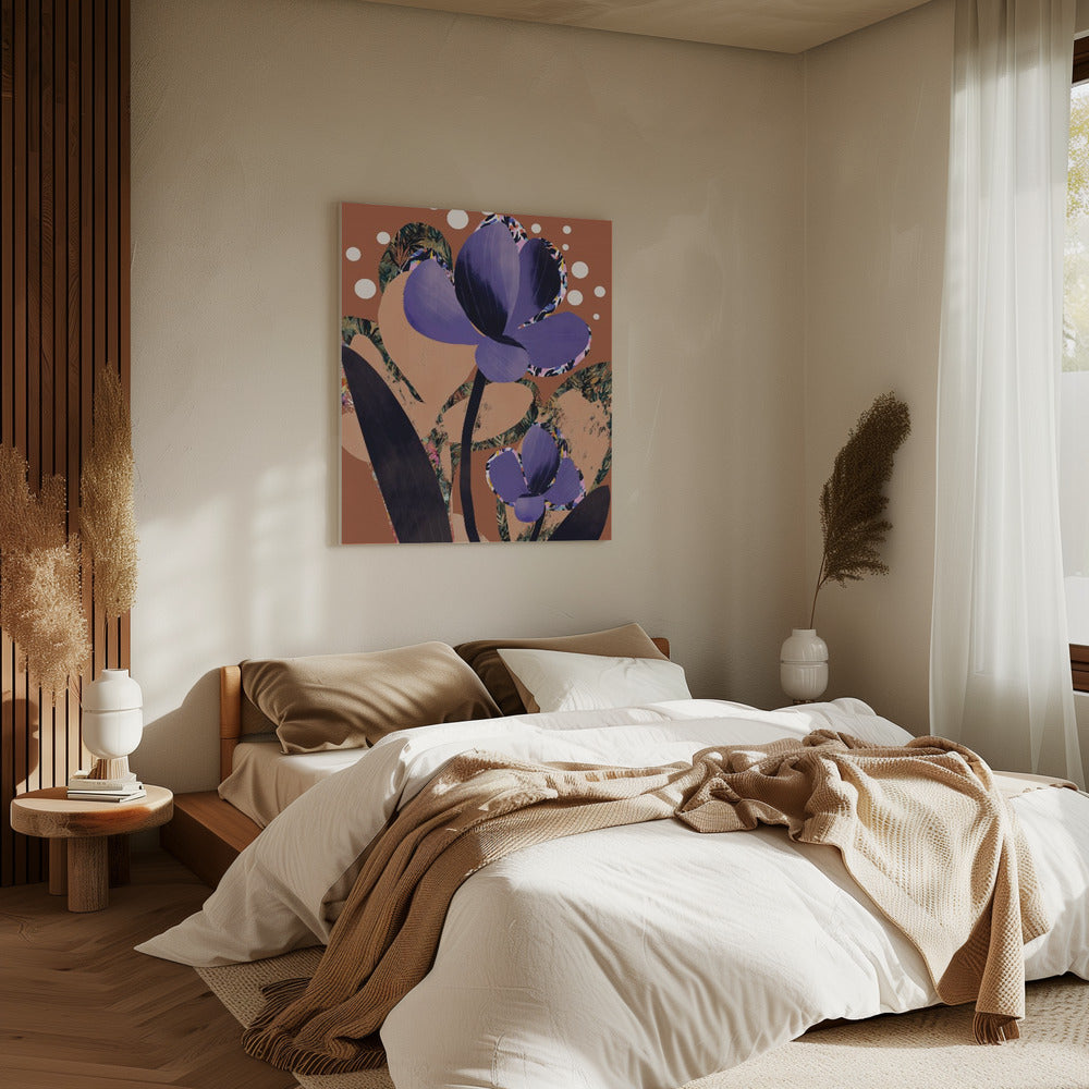 Violette Bloesem Dans | Canvas