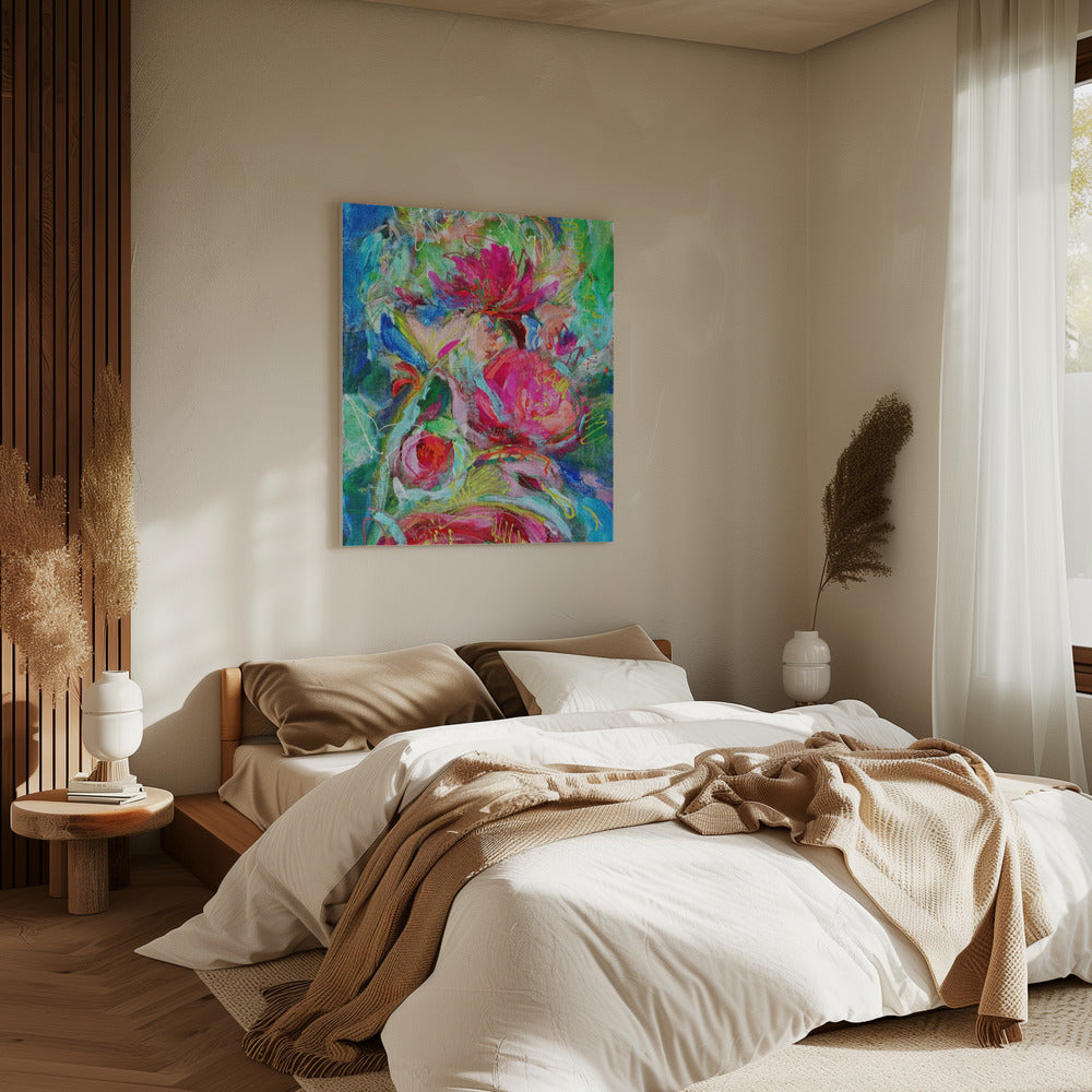 Levendige Bloemblaadjessymfonie | Canvas