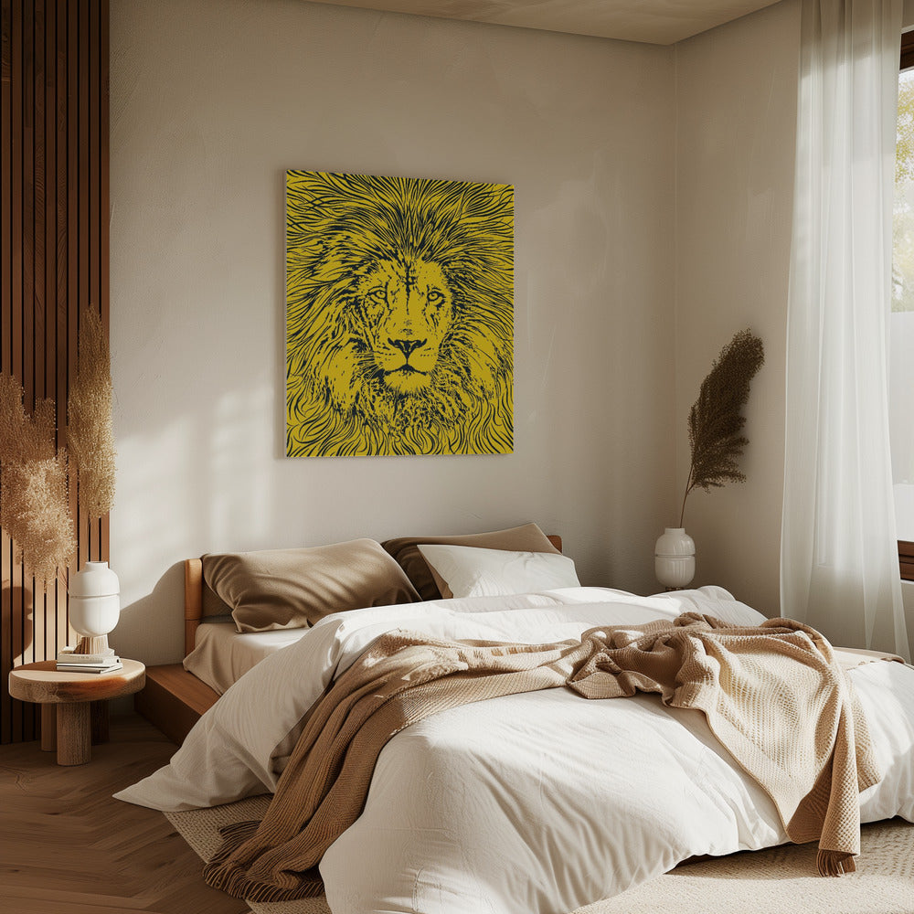 Leeuwenportret – Koning der Dieren | Canvas