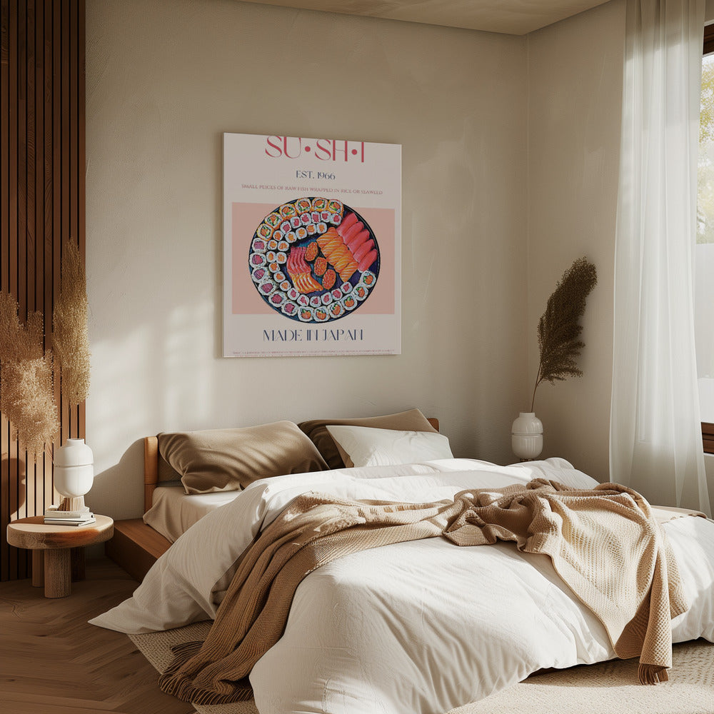 Kleurrijke sushi-lekkernij | Canvas