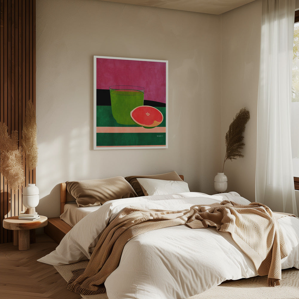 Roze, Kleine Grapefruit | Canvas