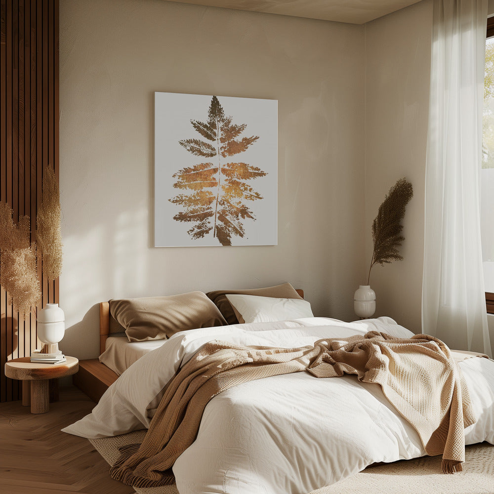 Oak Leaf Print (gold) | Canvas