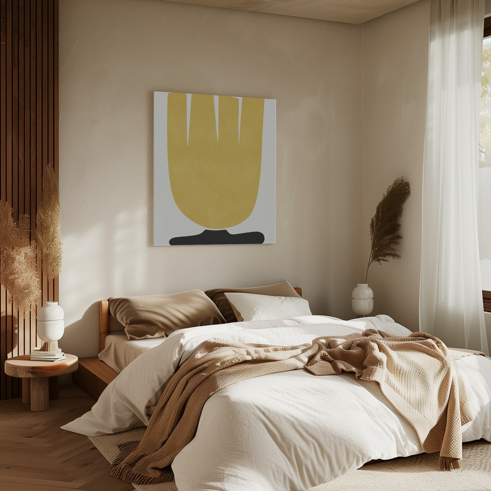 Gele Tulp Bloem | Canvas