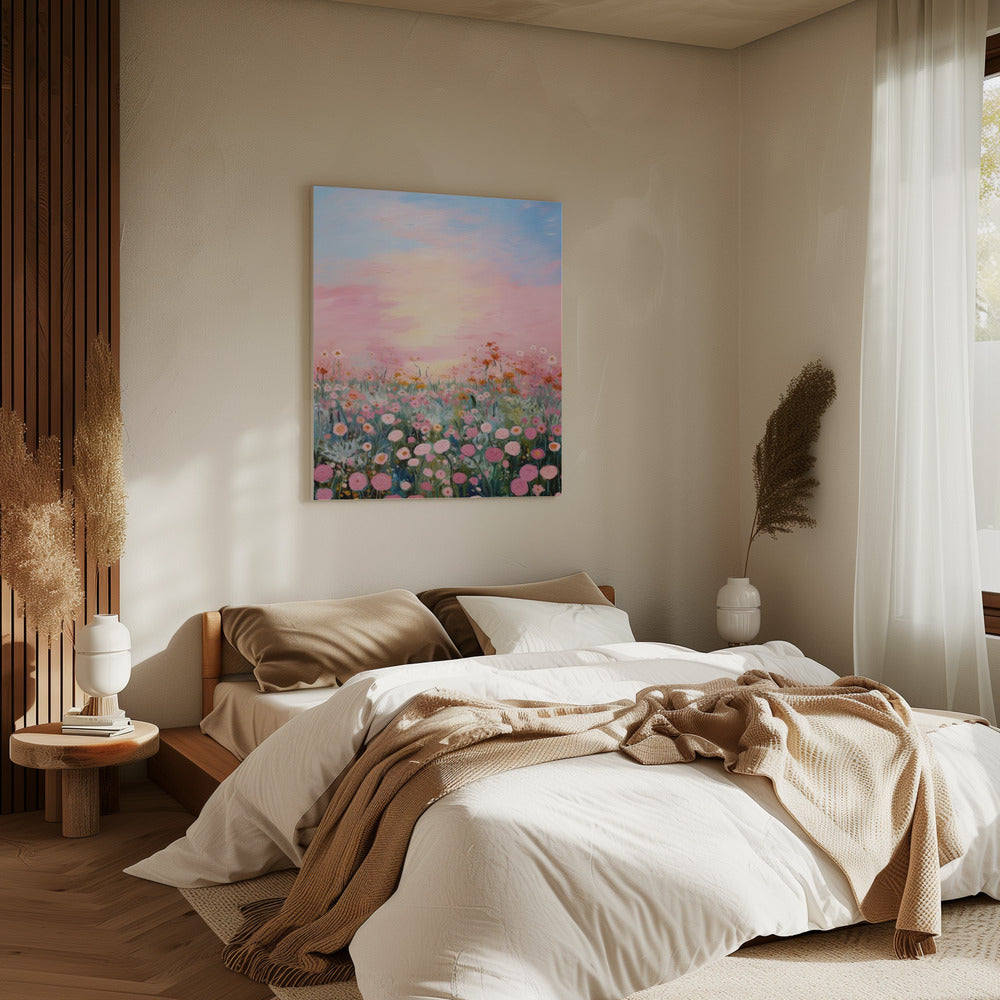 Bloesems in de schemering | Canvas