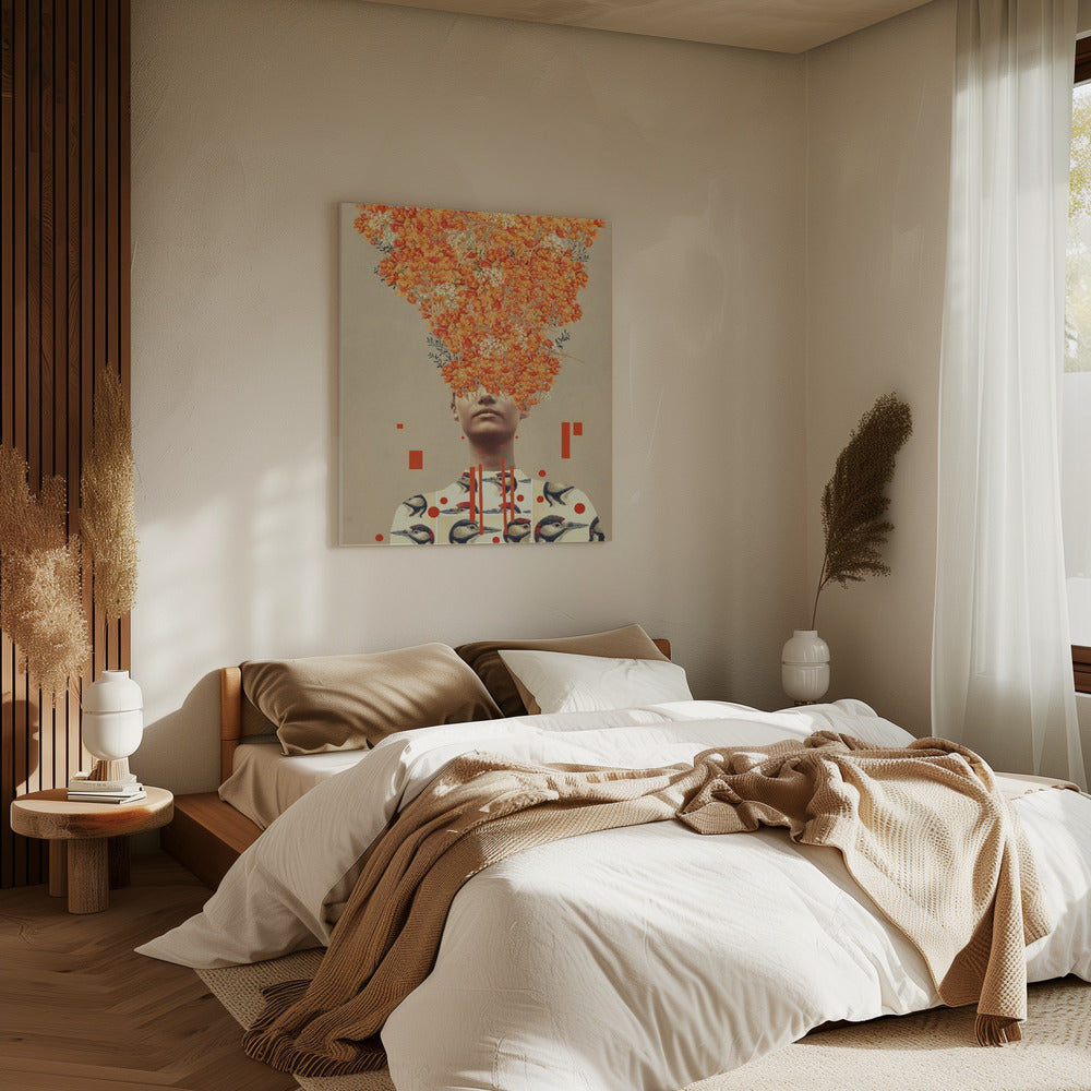 Vogelvlucht in de herfst | Canvas