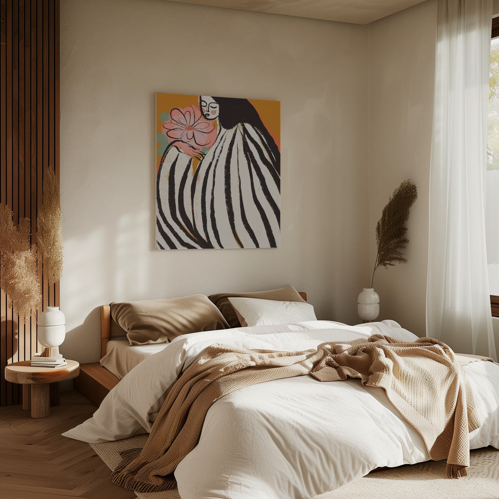 Gestreepte sereniteit | Canvas