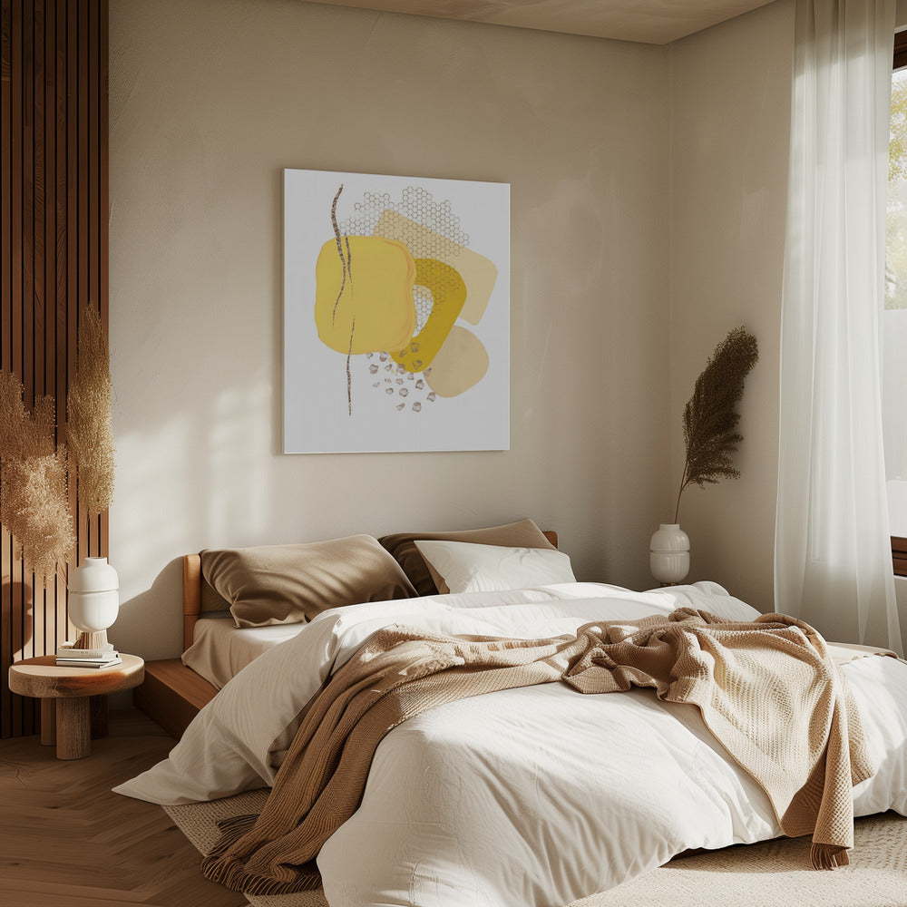 Maanlicht goud | Canvas