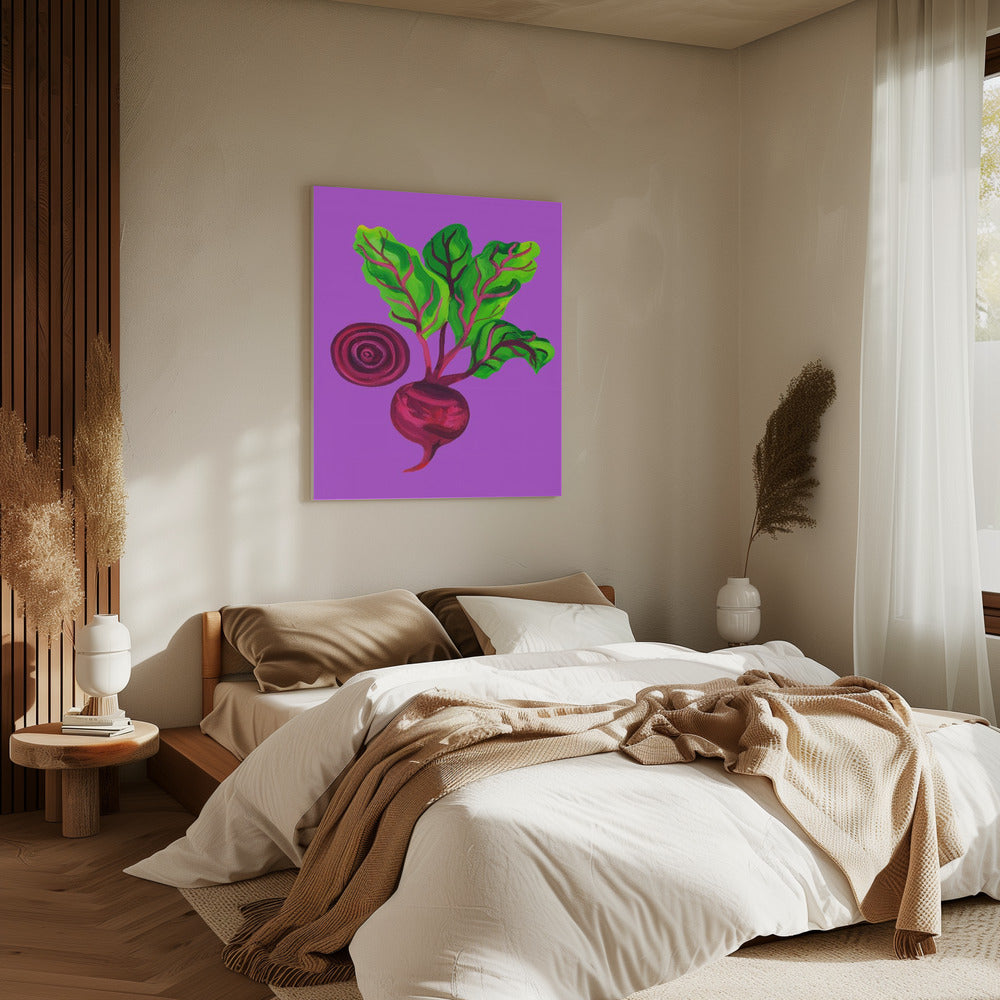 Bietenwerveling Paars | Canvas