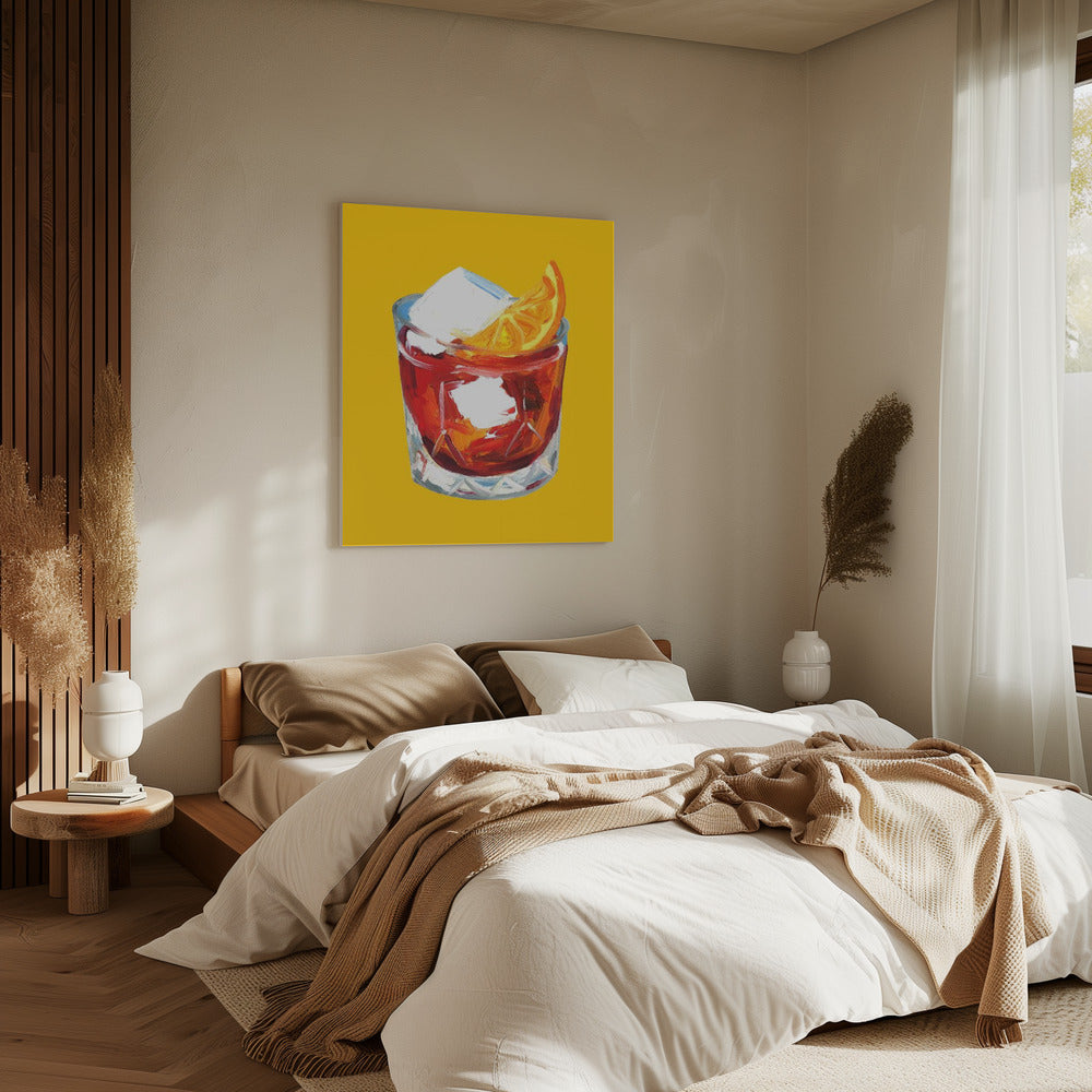 Negroni Sunshine Geel | Canvas