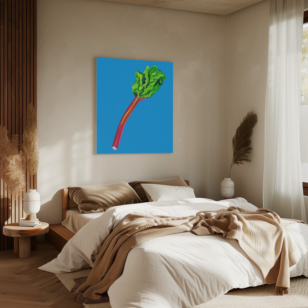 Rabarber Lichtblauw | Canvas