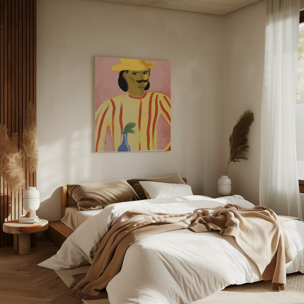 Gestreepte reflectie | Canvas