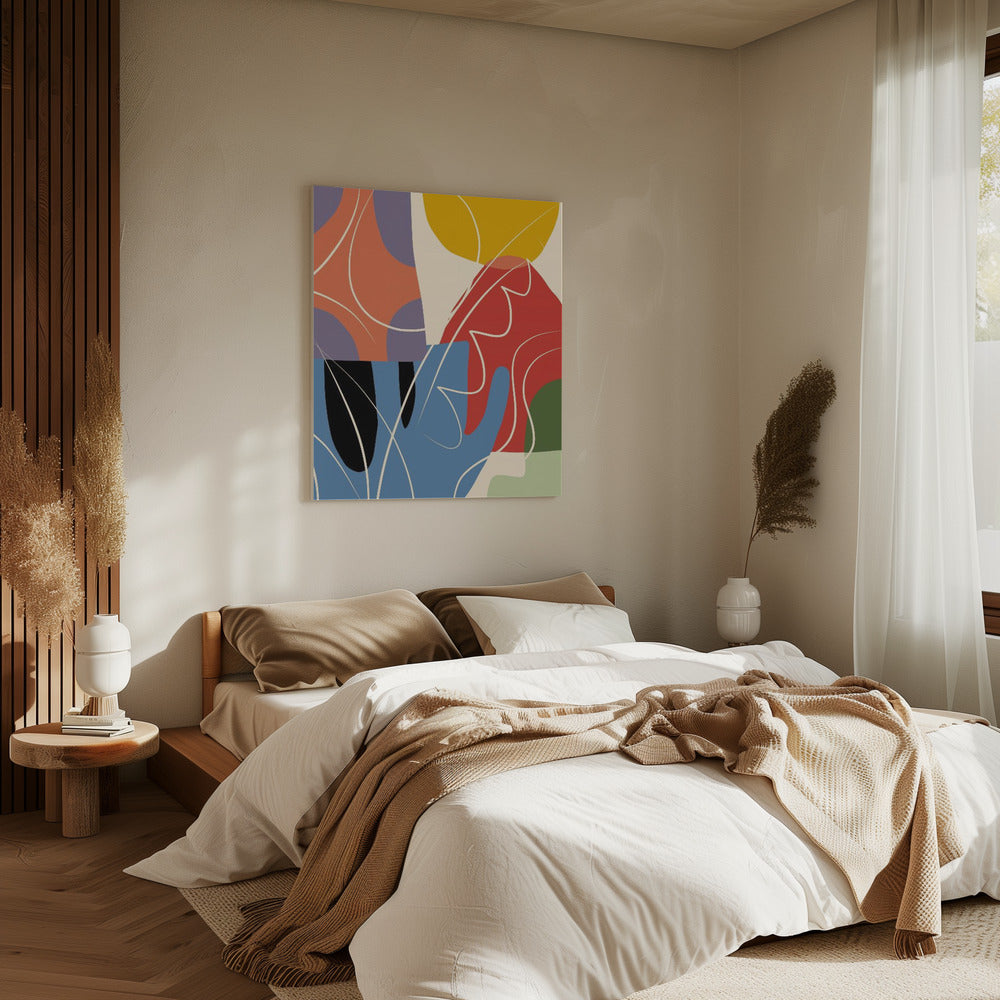 Abstracte kleurencollage | Canvas