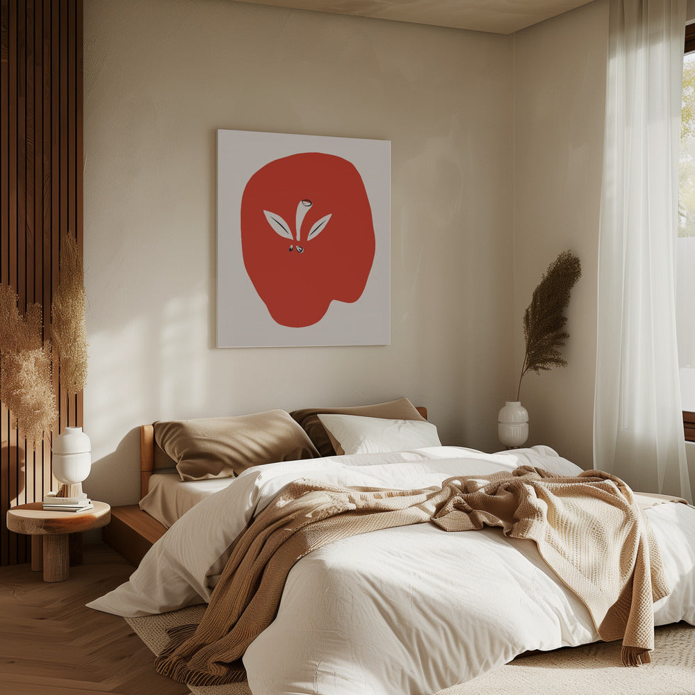 Grote rode appel | Canvas