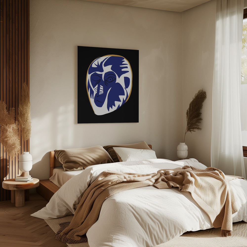 Abstracte maskerillusie | Canvas