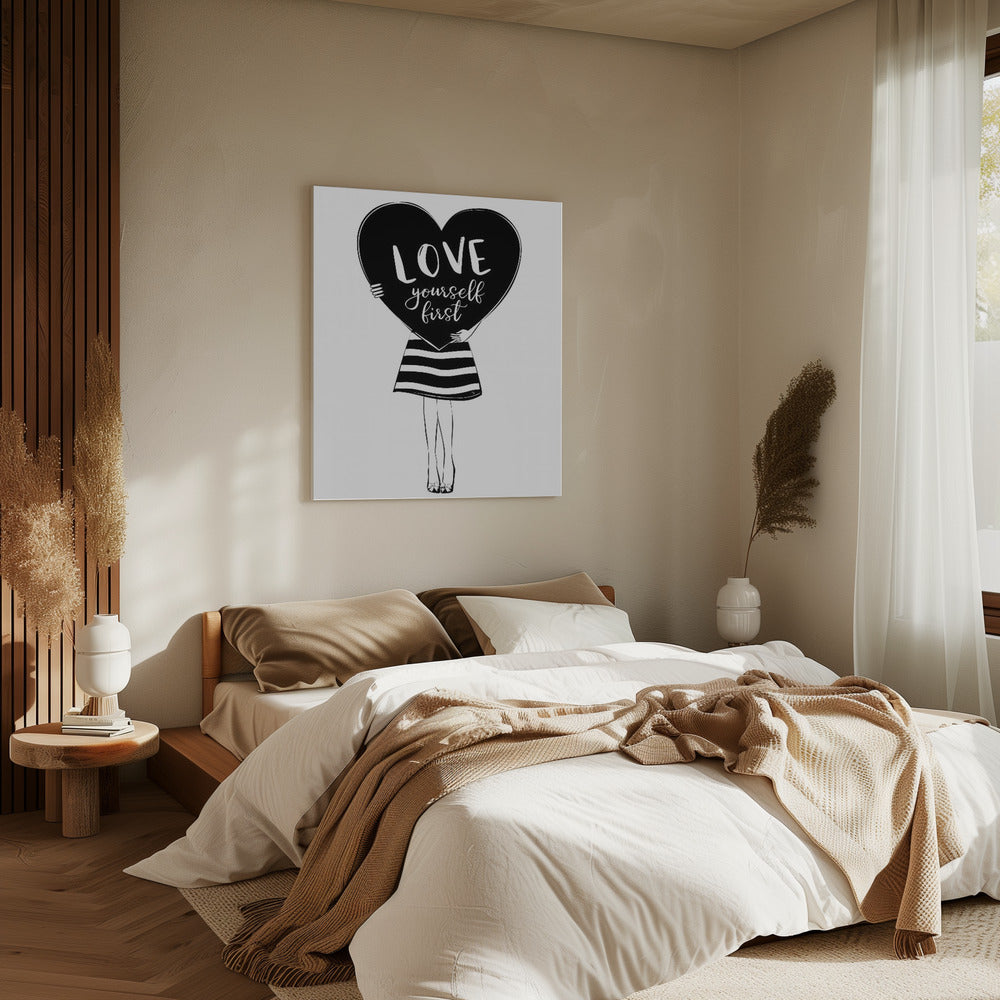 Houd van jezelf | Canvas