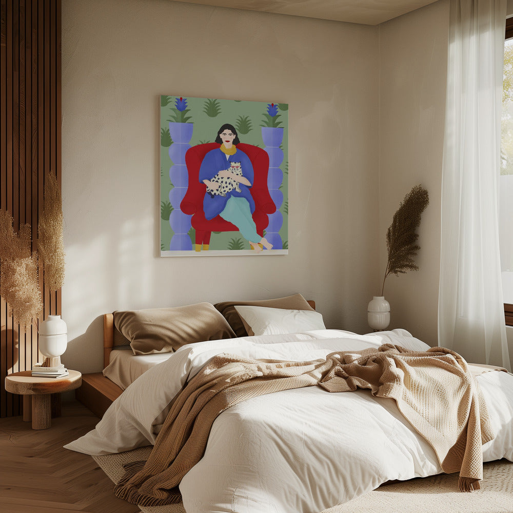 Kattenkoningin | Canvas