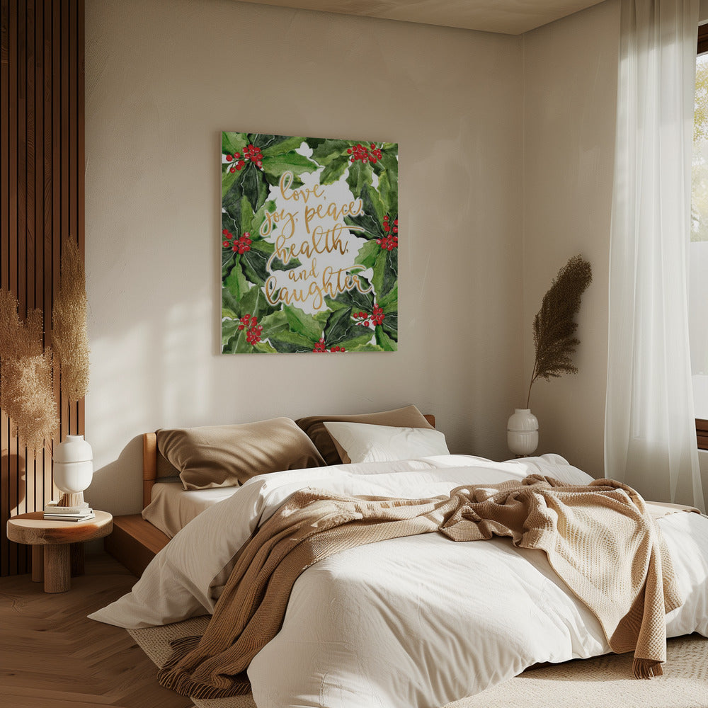 Hulst bloemenkunst met vakantiewensen | Canvas