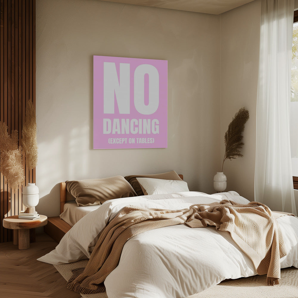 Alleen dansen op tafels | Canvas